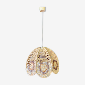 Suspension flowers in raffia - 60s