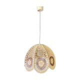 Suspension flowers in raffia - 60s