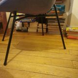 Designer shell armchair Claude vassal 1950