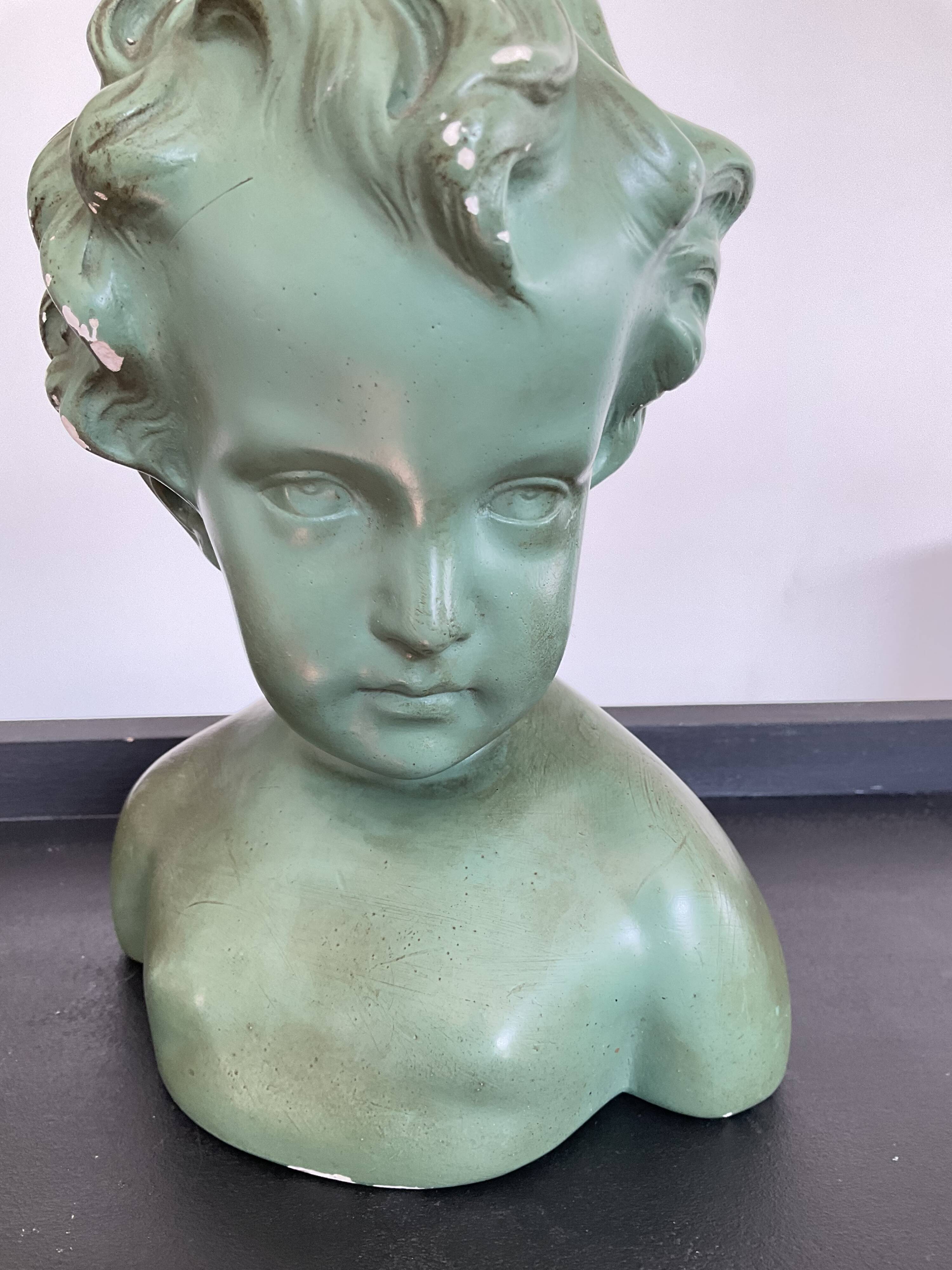 Child bust in Arnova plaster from the 50s