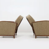 Set of two art deco armchairs