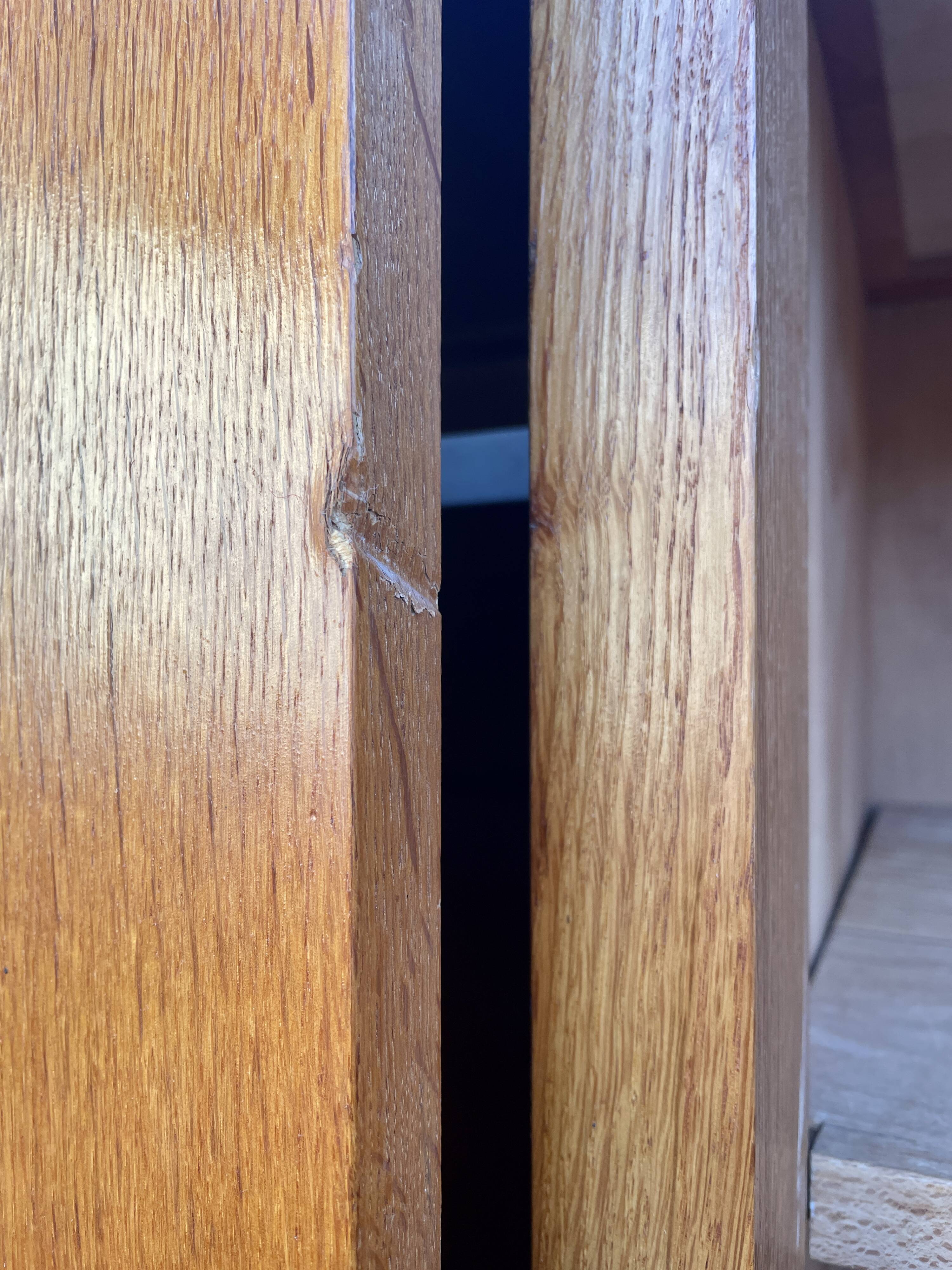Blonde wood wardrobe 1970