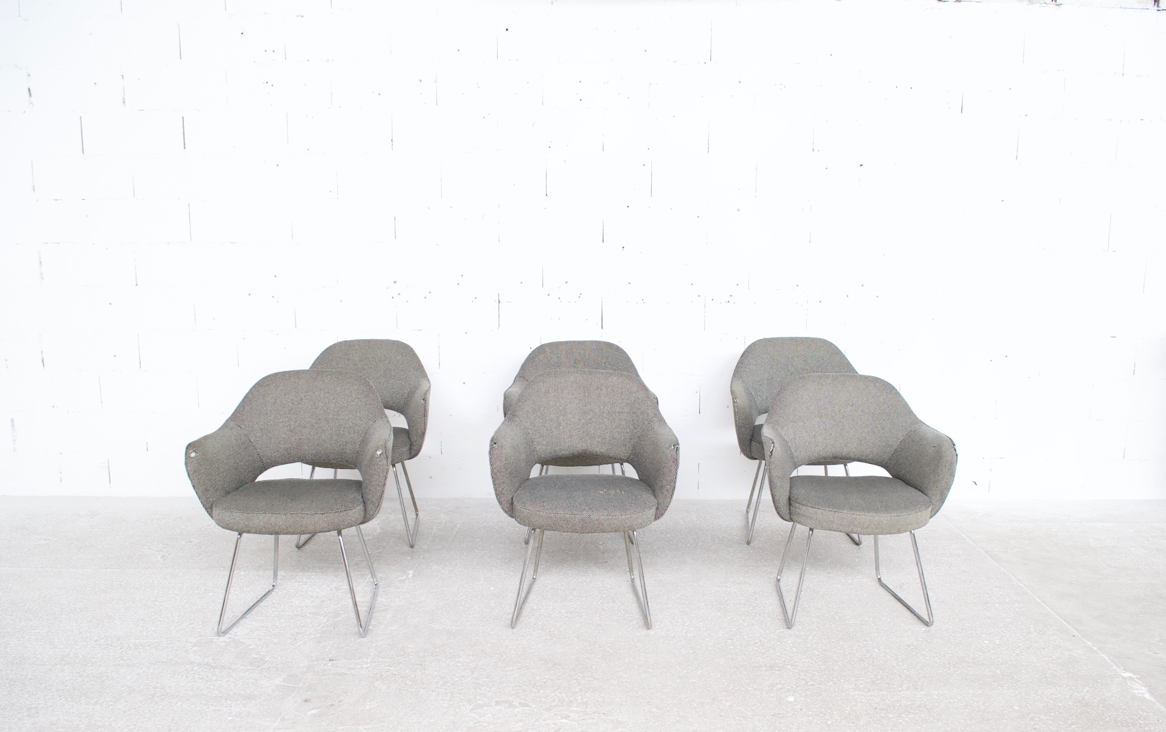 6 armchairs Knoll International 60' years Eero Saarinen