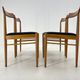 Ensemble de quatre chaises de salle à manger danoises