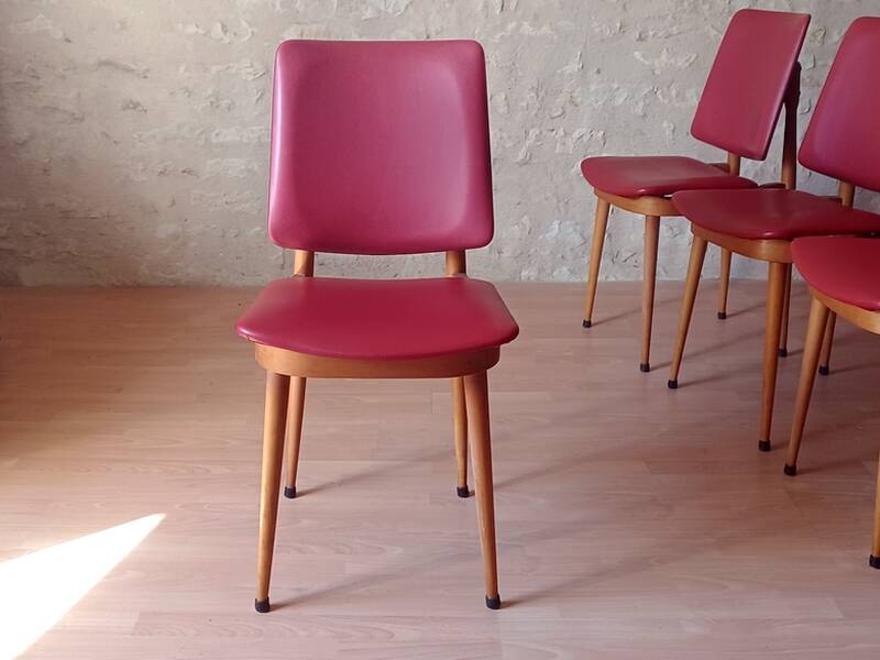 4 Baumann chairs model Nadia, 1960
