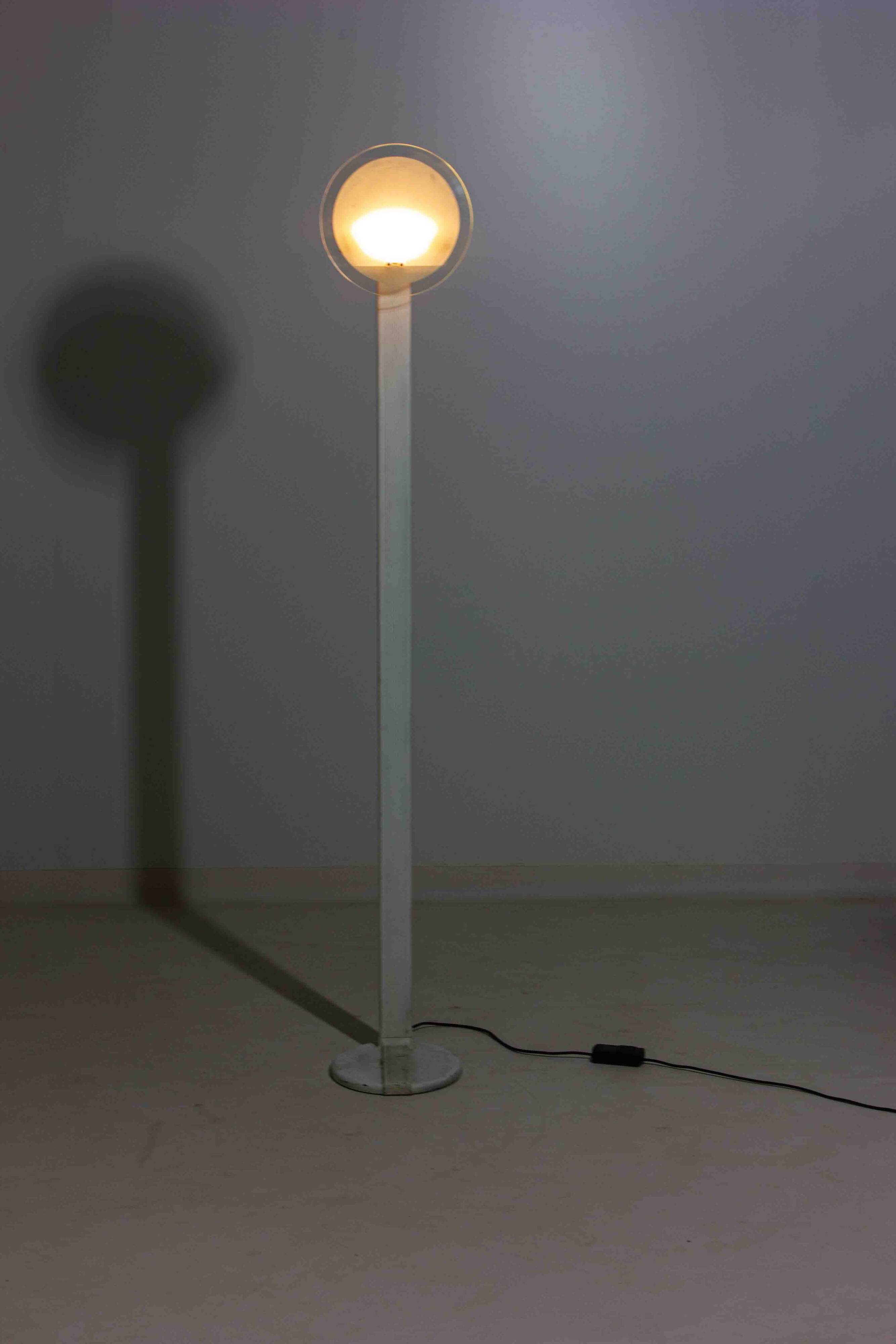 Dimmable sunset memphis syle floor lamp from 1980s Italy