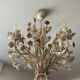 Vintage wrought iron bouquet chandelier from the 50s and 60s