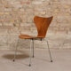 Chair series 7, No.3107 by Arne Jacobsen for Fritz Hansen, teak butterfly, Denmark, circa 1955