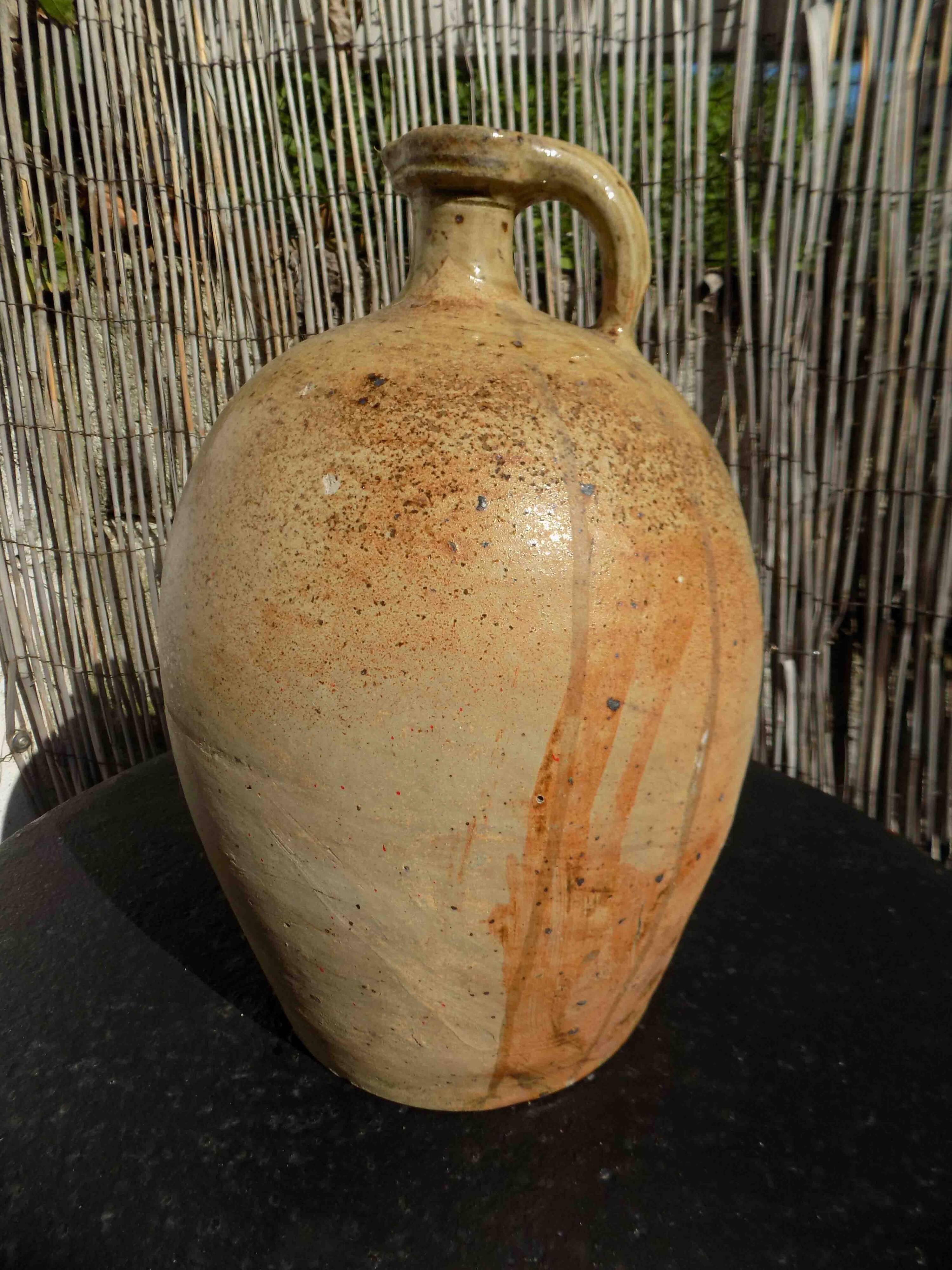 enamelled stoneware jug jar