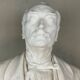 Male bust in white statuary marble, Carrara circa 1900