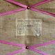 Wicker bag Gaigneur, coated canvas and leather marked JG