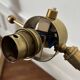 Adjustable Diabolo floor lamp in brass - 1950s