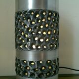 Aluminum design table lamp by Willy Luickx for Aluclair 1970