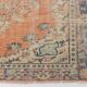 Apricot Tones Pastel Handwoven Turkish Vintage Carpet Rug, 177x273 Cm