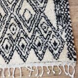 Handmade wool berber rug 245 x 145 cm
