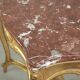 Antique French side table with marble tabletop from the 19th century
