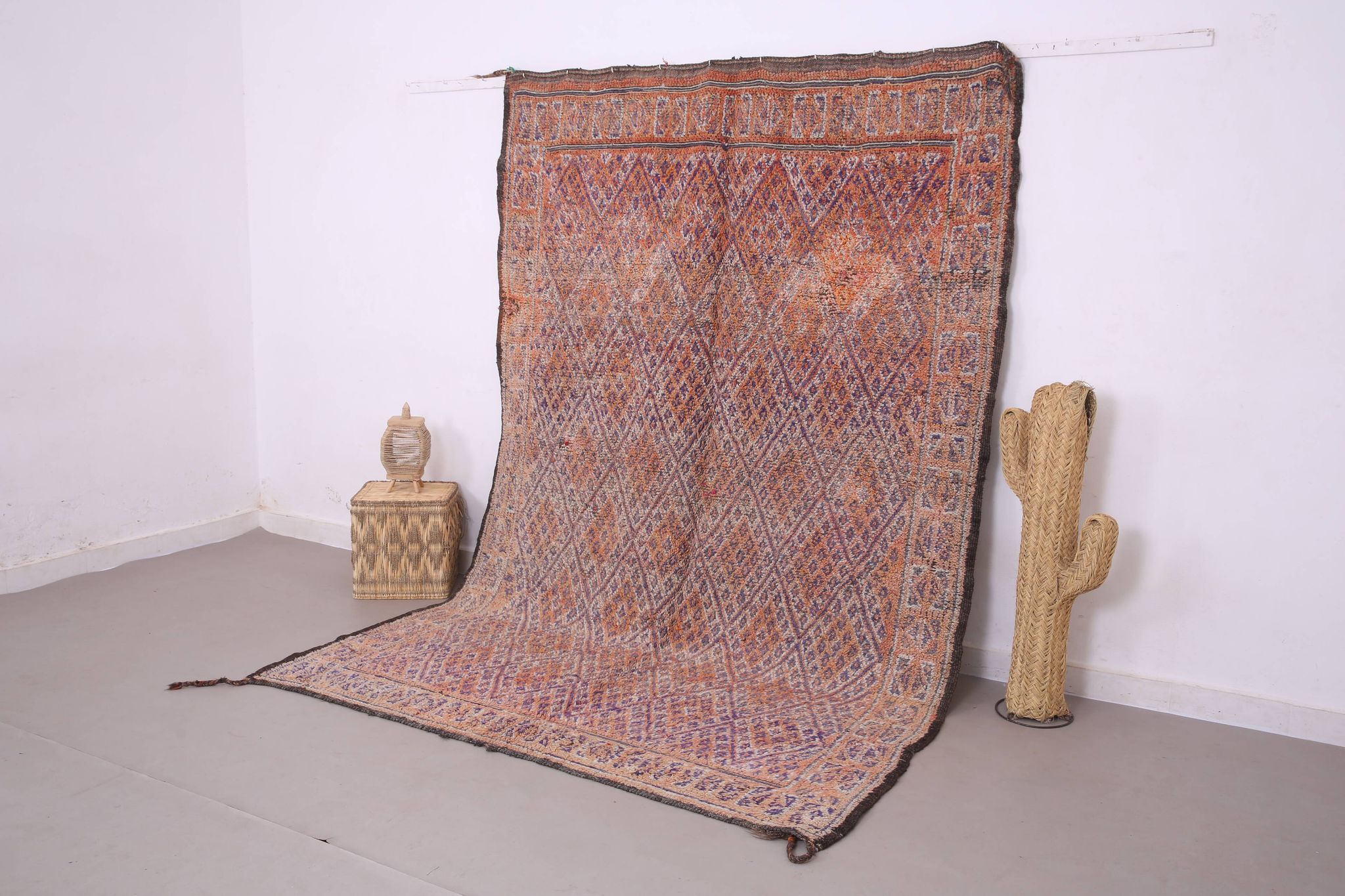 Vintage Beni Mguild Rug 201 x 301 cm - Berber Wool Rug - Handmade Boho Rug