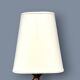 Large Deknudt lamp in varnished gold brass, 1970s.