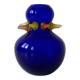Art vase in blown glass by Jiří Šuhájek – Cobalt blue and applications a