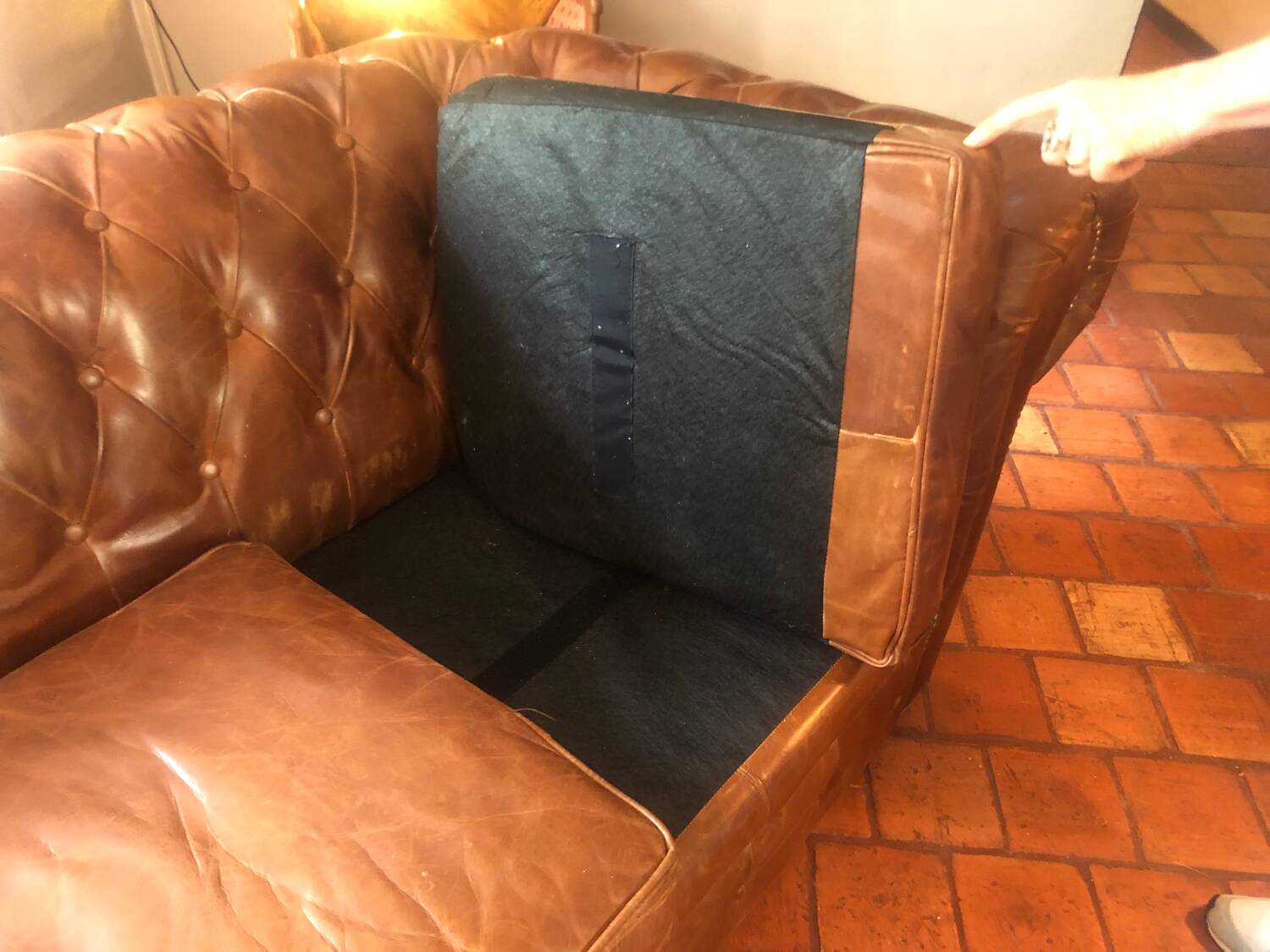 Vintage leather sofa