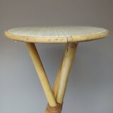 Vintage rattan stool