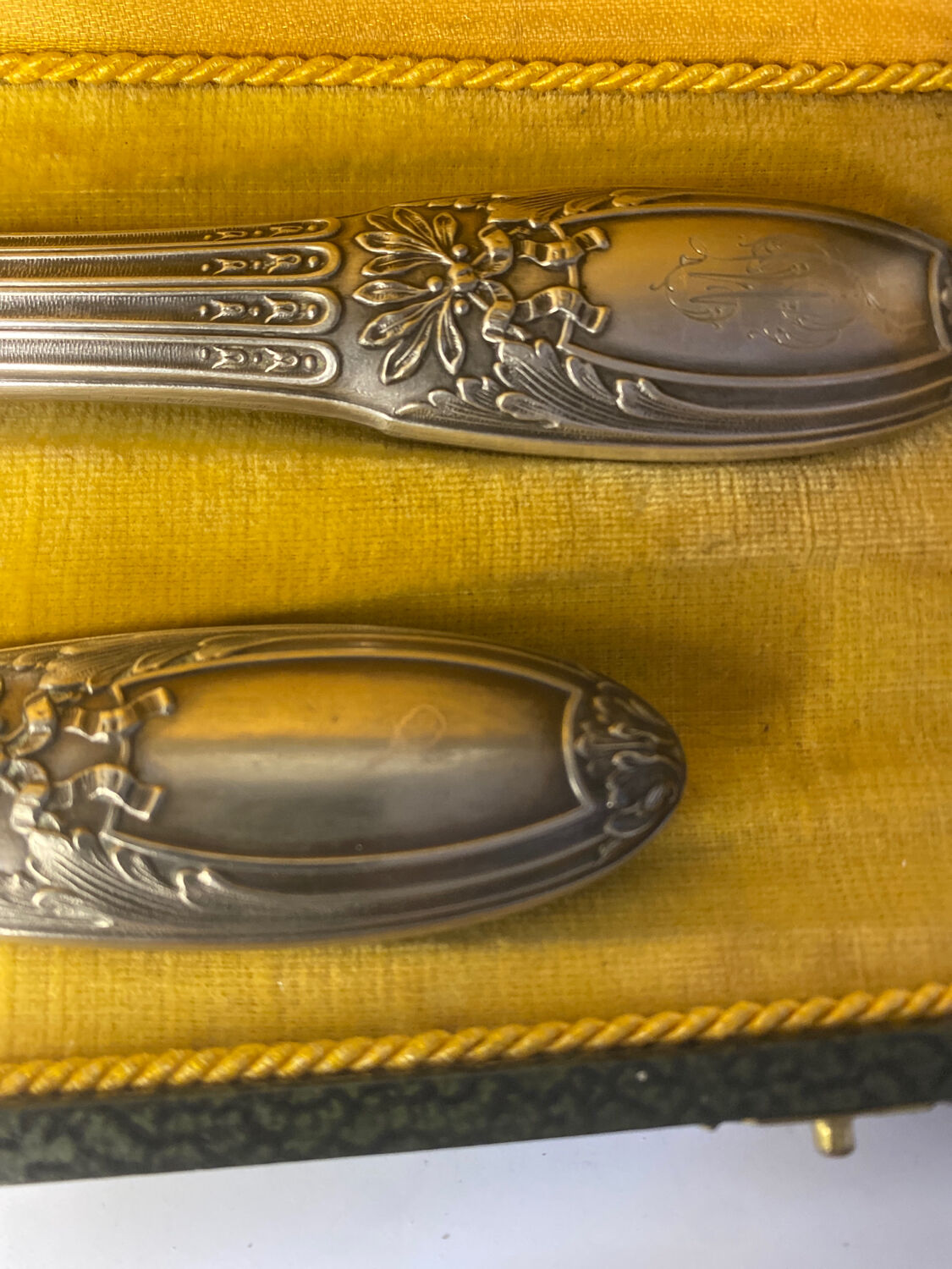 Paire de couvert argent fourré