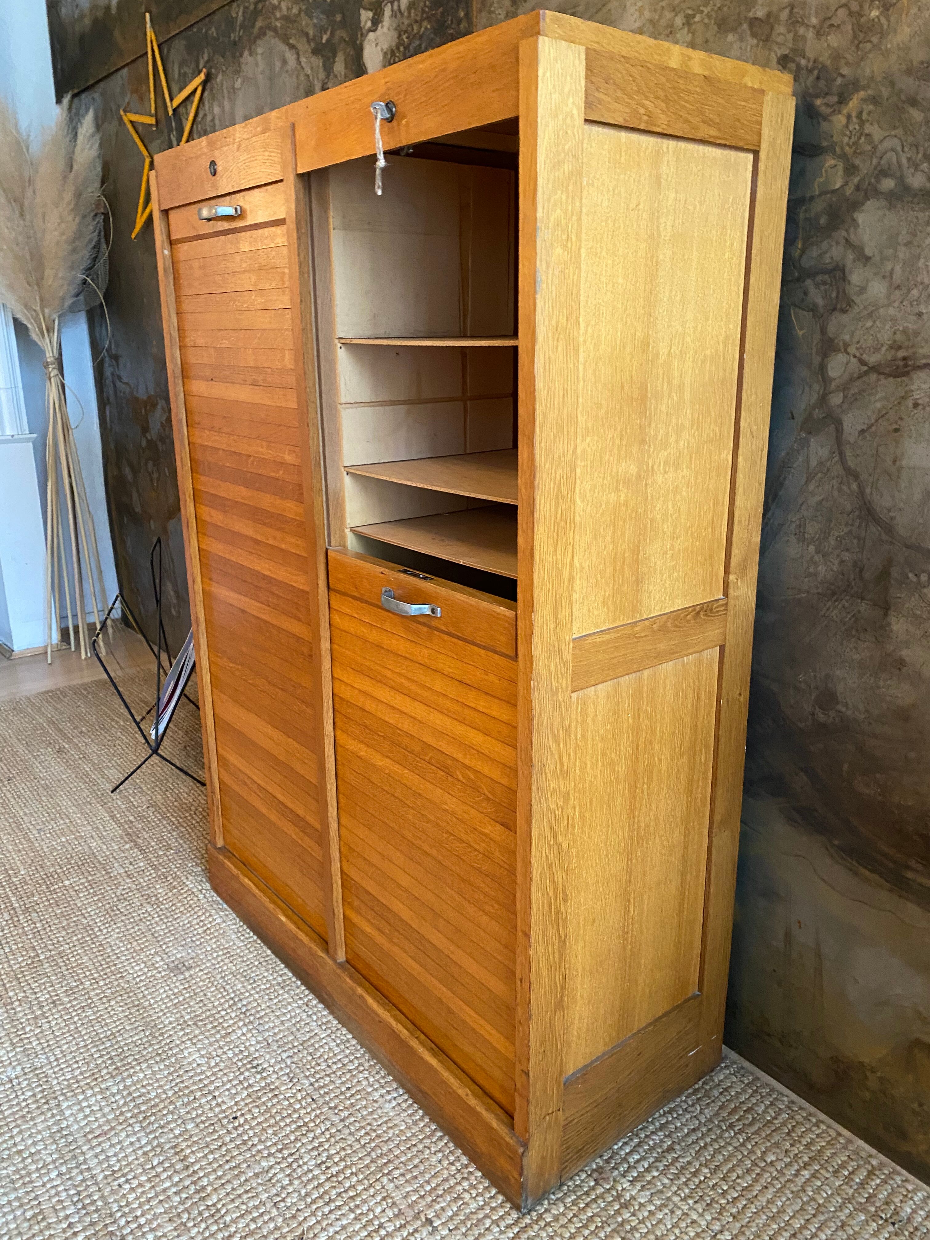 Notary furniture oak filing cabinet