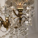 Chandelier with tassels with five arms of light, gilded metal, late 19th century