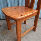 Pair of pine chairs