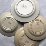 Set of 4 flat plates "Terre de Fer"