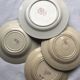 Set of 4 flat plates "Terre de Fer"