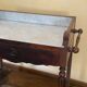 Bureau coiffeuse en bois et marbre
