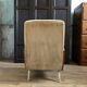 Velvet and wood armchair