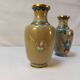 Pair of small cloisonné vases with Japanese polychrome decoration