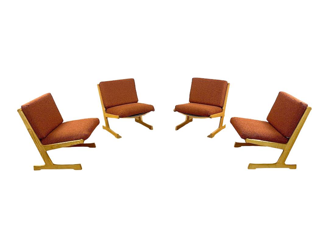 Chauffeuses Scandinave 1960 par Ditte & Adrian Heath Modèle 242 s