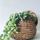 Round bohemian basket