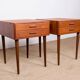 Pair of Danish teak bedside tables by PBJ Mobler 1960