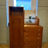 Vintage asymmetrical cabinet