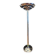 G. frattini for relco vintage chrome floor lamp with glass stems