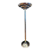 G. frattini for relco vintage chrome floor lamp with glass stems