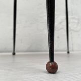 Suite of metal and glass nesting tables.