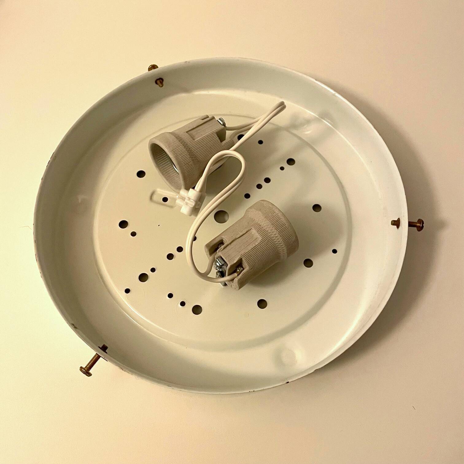 Lot de 2 appliques en verre marbré, années 1980