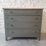 Large solid oak chest of drawers