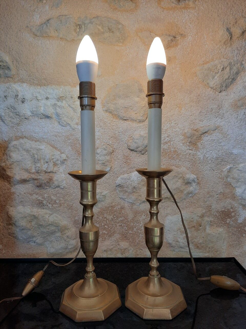 Brass lamps