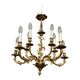 Lustre rococo. Bronze doré massif.