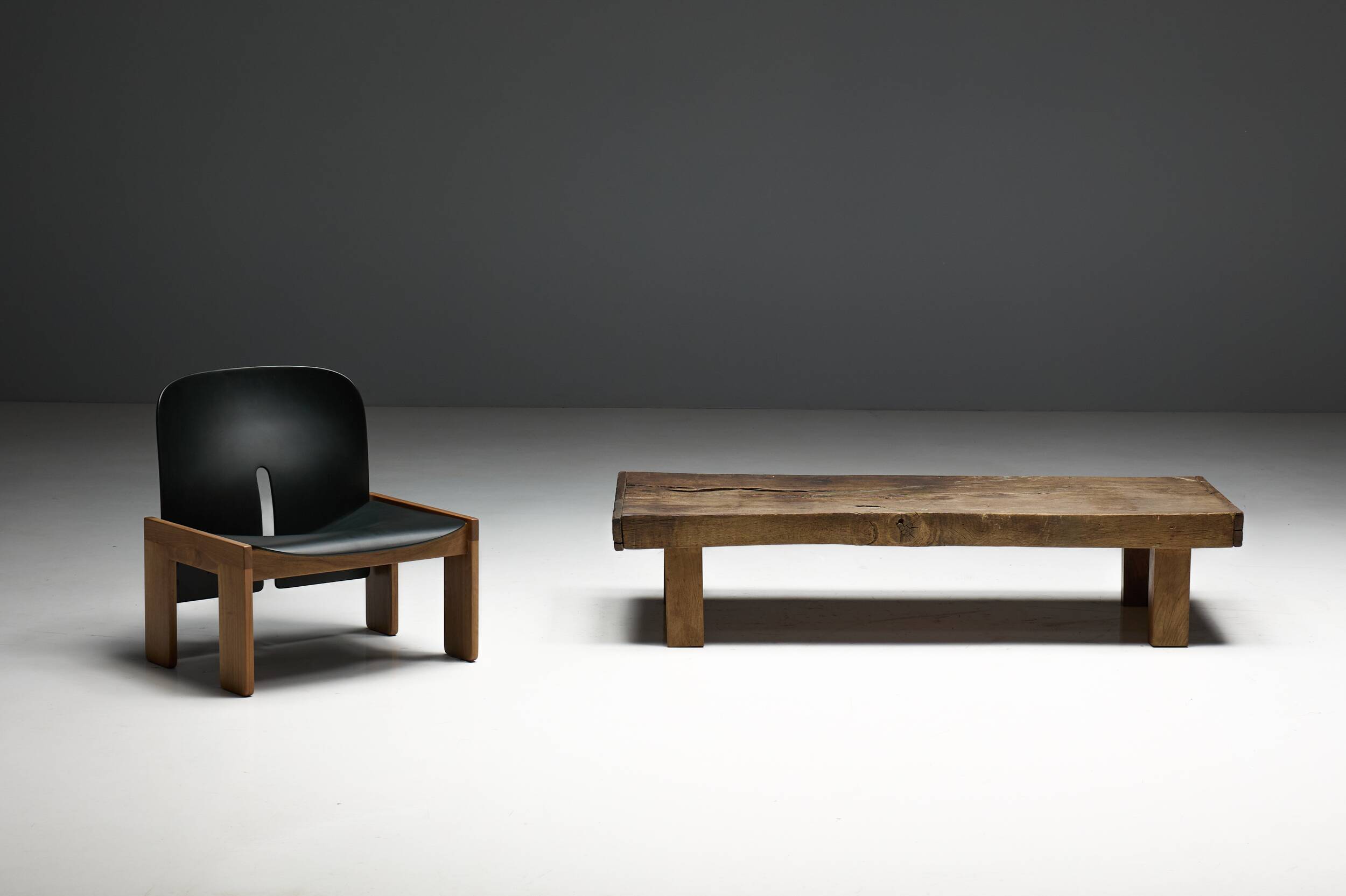 Low Farmhouse Coffee Table, France, Late 19th Century