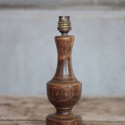 wooden lamp, vintage wooden lamp base, table lamp, living room lamp