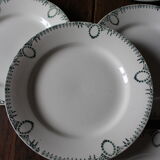 Lot 6 flat plates green Saint Amand