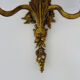 Vintage wall lamp decorated with ribbon and grape. Louis XVI style. XIXth