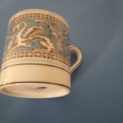 Turquoise porcelain coffee service Wedgwood Florentine